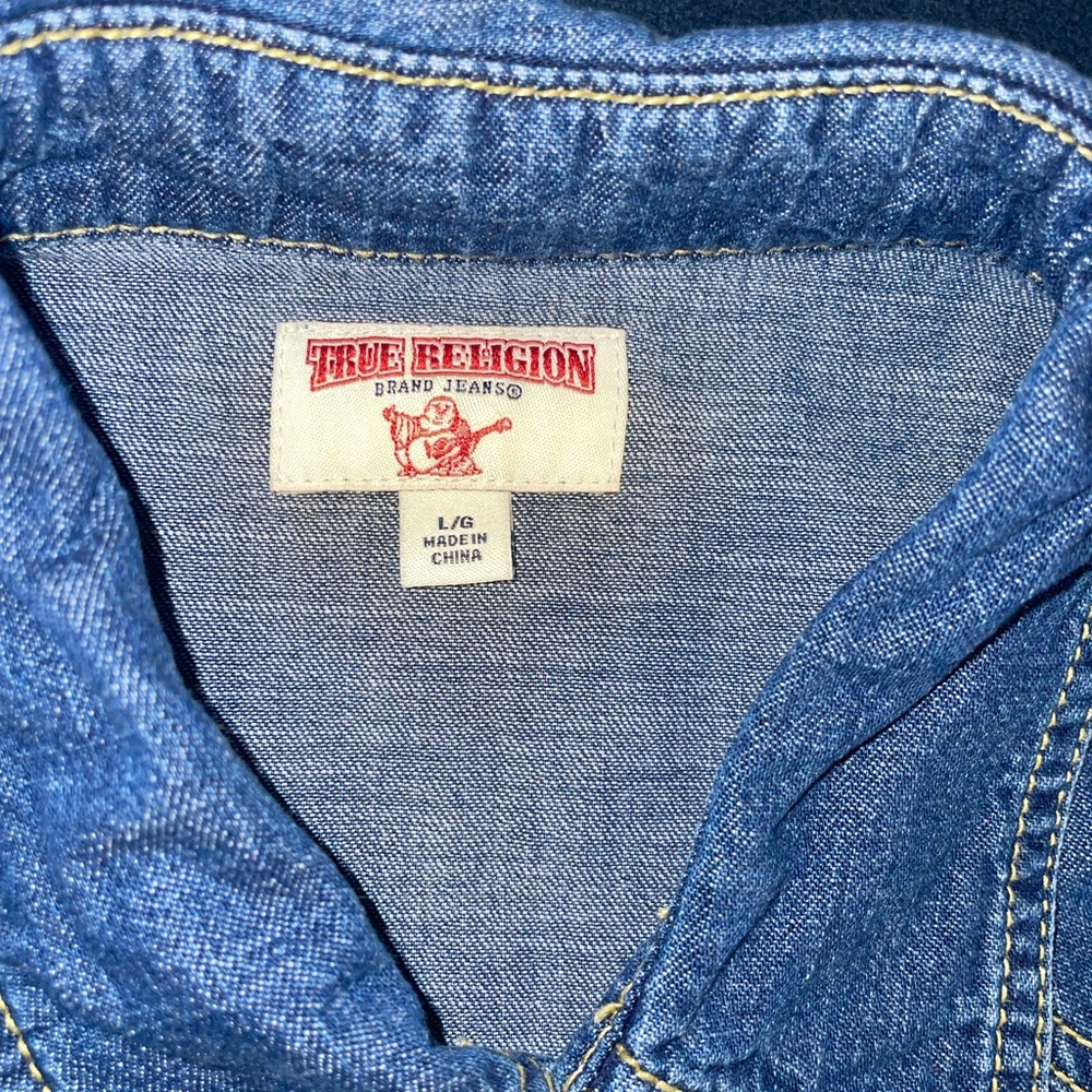 True Religion Denim Button Up - Picture 3 of 7